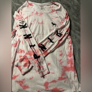 Size Small Victorias Secret Pink oversized long sleeve tee